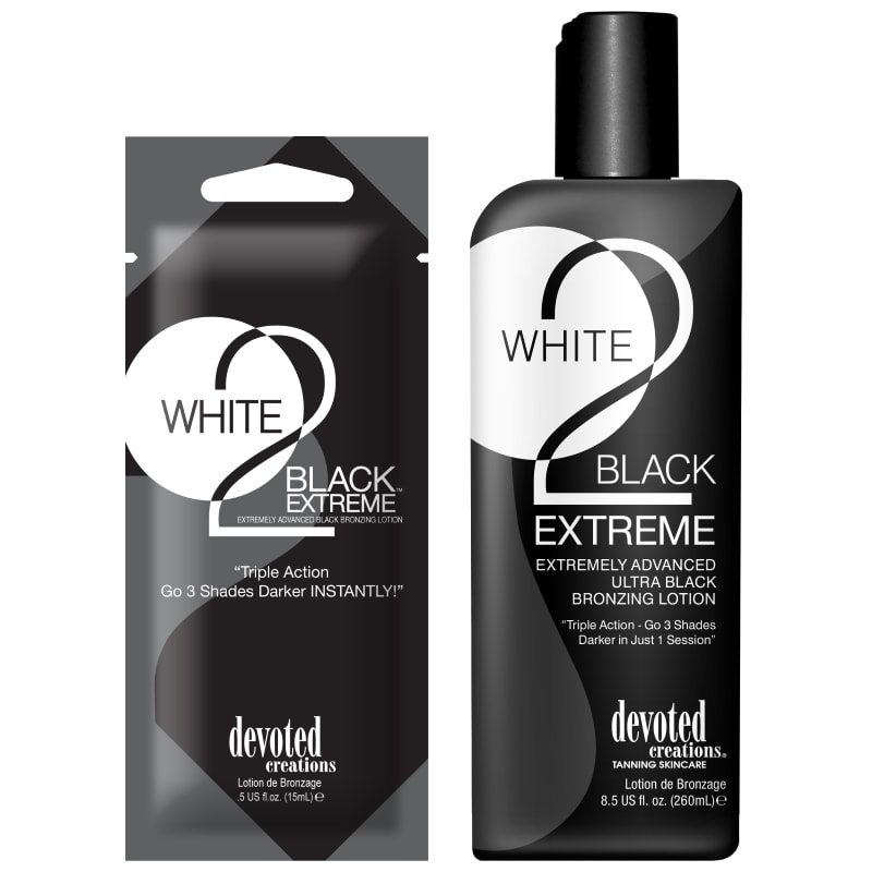 Devoted Creations, White 2 Black Extreme 260 ml - solární kosmetika