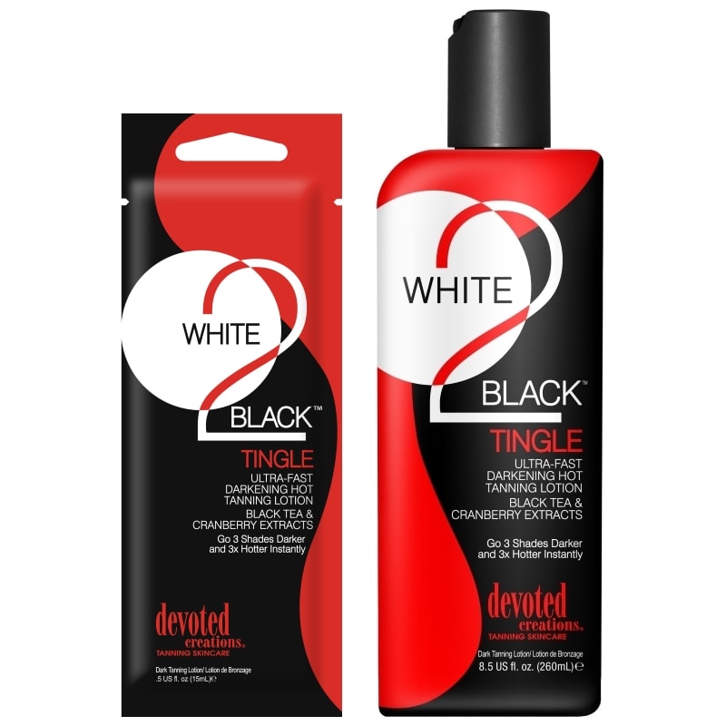 Devoted Creations, White 2 Black Tingle 260 ml - solární kosmetika