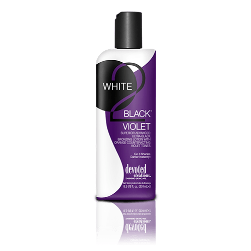 Devoted Creations, White 2 Black Violet 260 ml - solární kosmetika