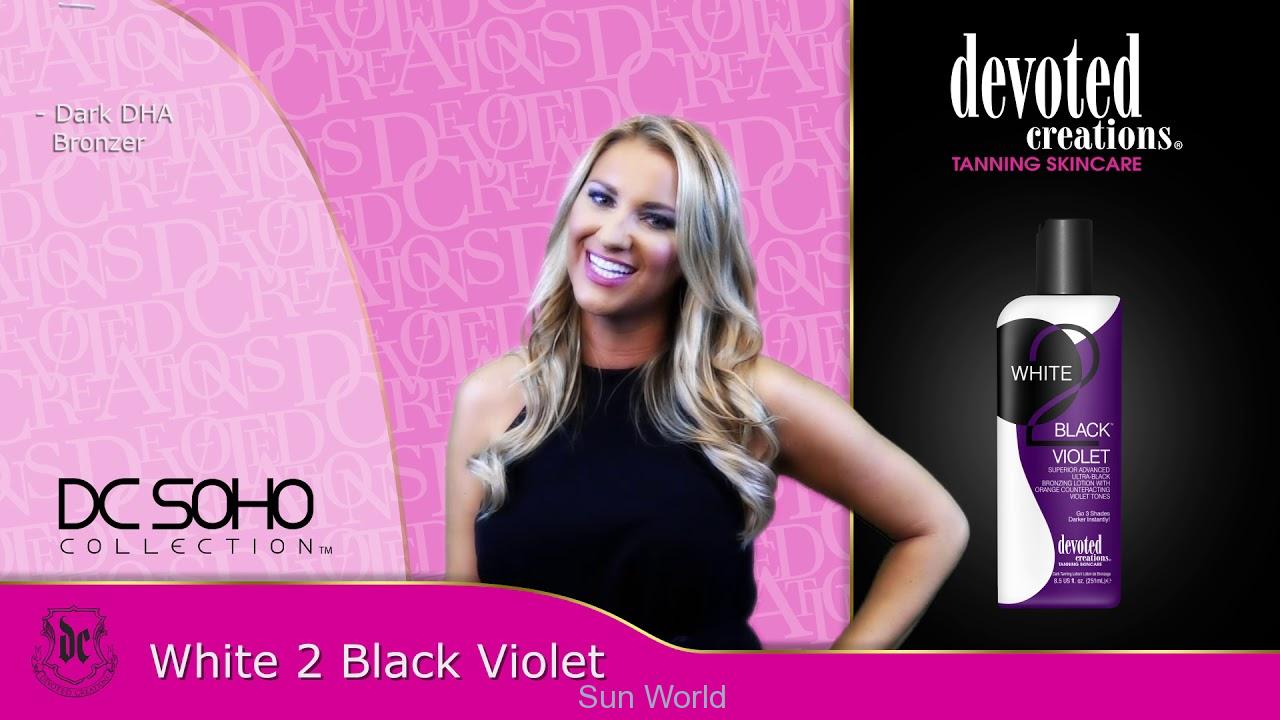 Devoted Creations, White 2 Black Violet 260 ml - solární kosmetika